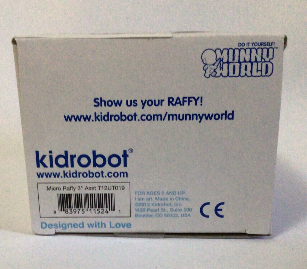 Kidrobot Munny World 2012 RAFFY 2.5" Blind bag figure NIB - (6850)