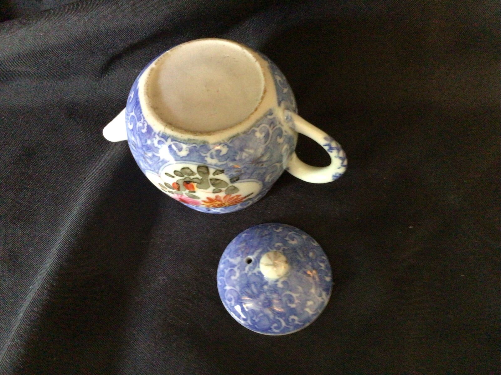 Teapot Collectors Small Ceramic Vintage 6cm Japanese Style - (8370)