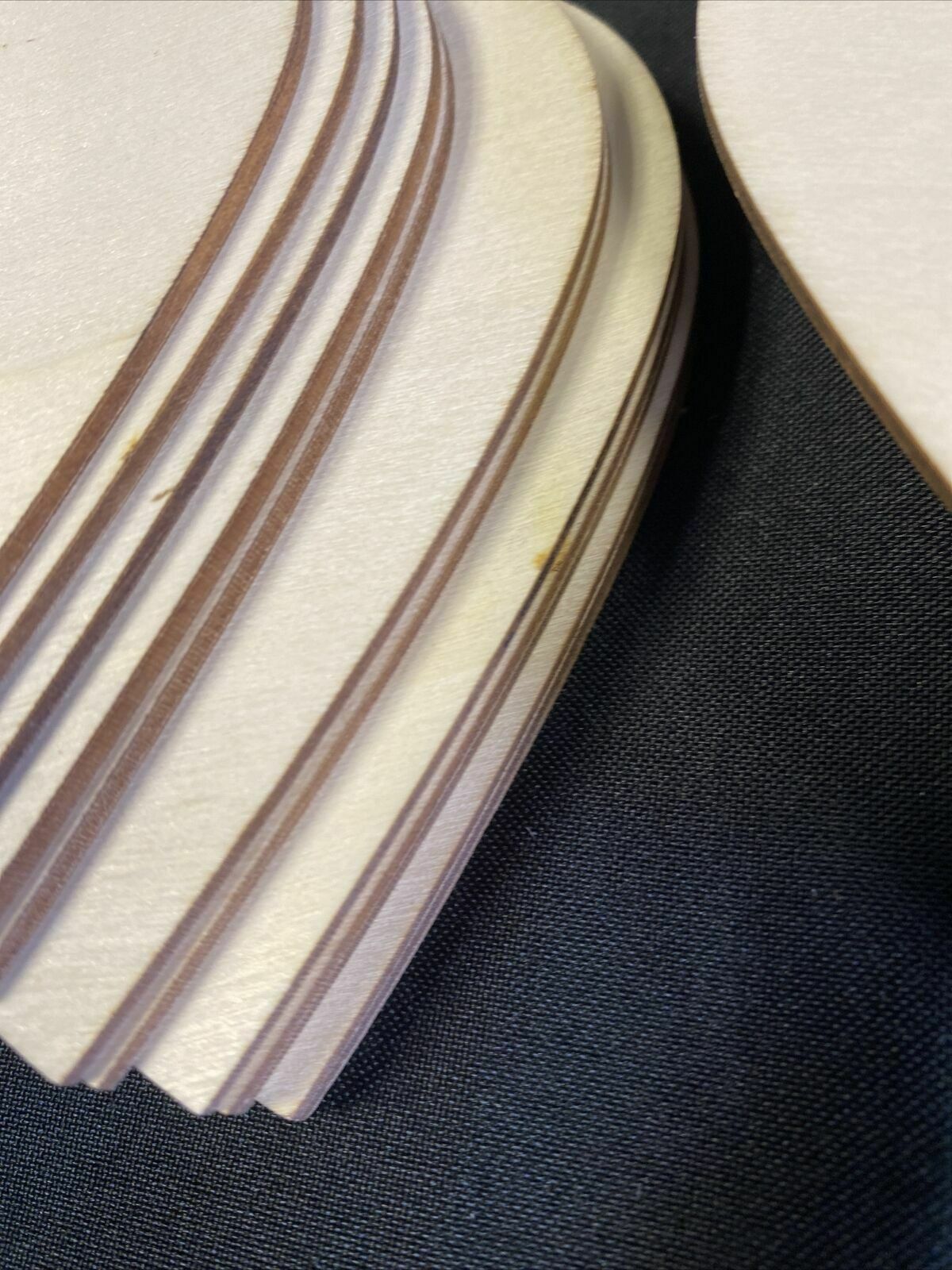 Hearts Wood Blank Plain 3mm x 10cm Ply x 45 - Weddings etc - (7692)