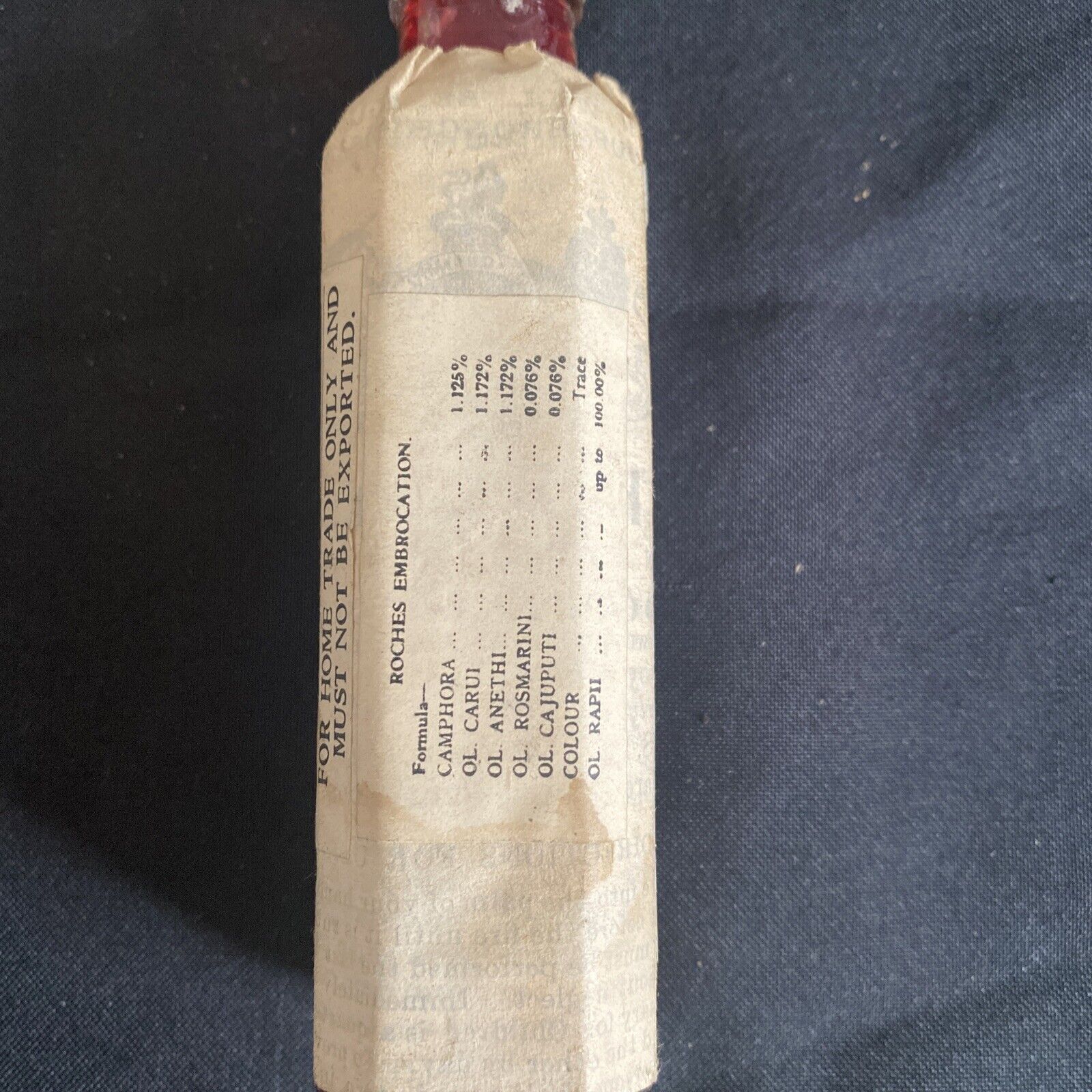 Antique Pharmacy Apothecary Unopened Roche's Embriocation - (9627)