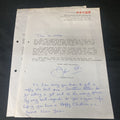 James Ellis (Bert Lynch Z Cars) 2 Letters both hand signed Autographed (8945)