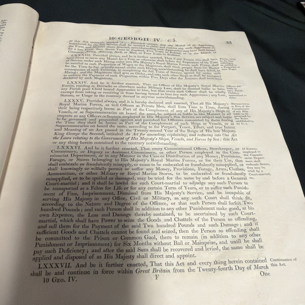 The Statutes of United Kingdom George IV 1829 to 1831 Collection Book - SKU (1912)