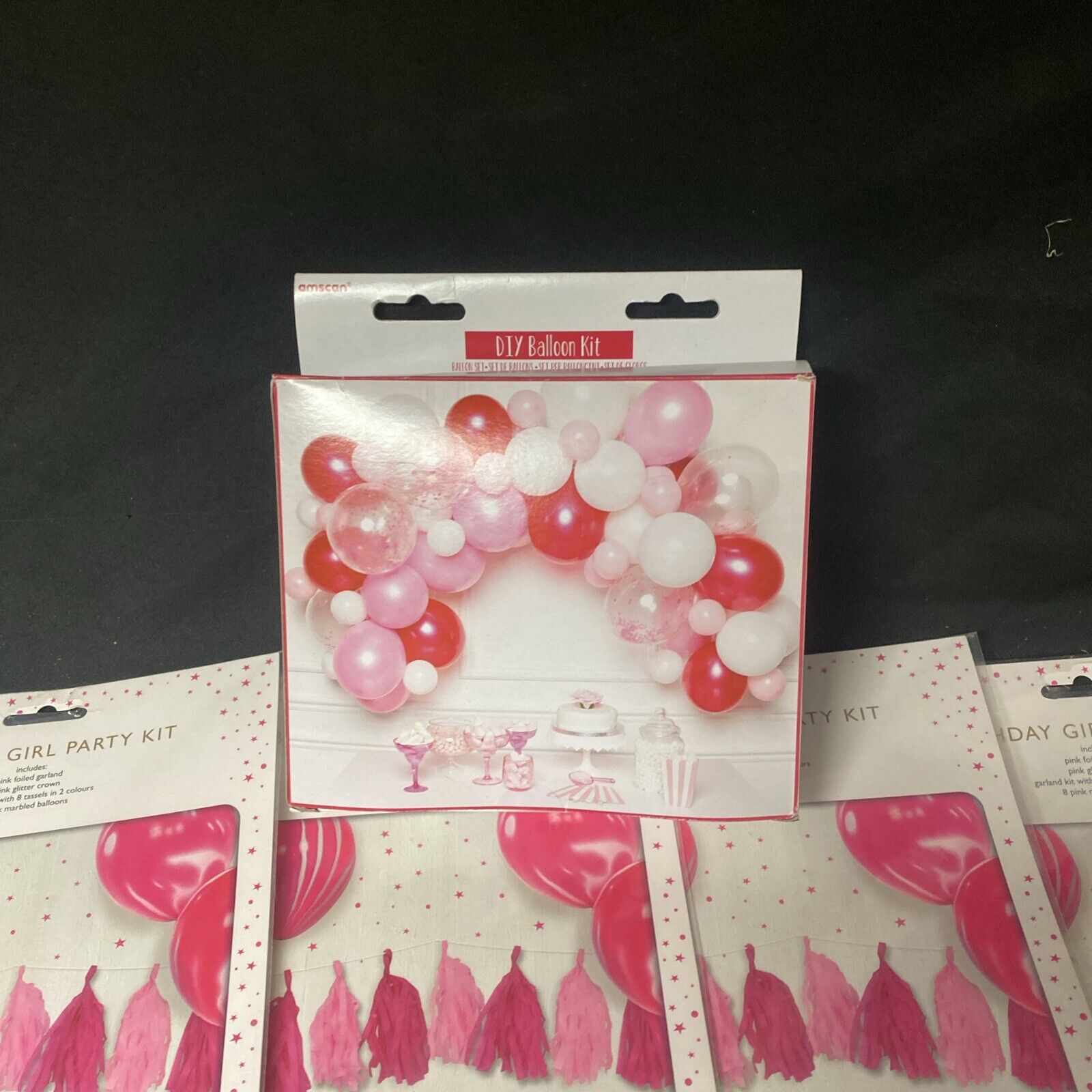 Large Bundle "Birthday Girl" Party Pack Balloons Banners Garlands Crowns (5336)