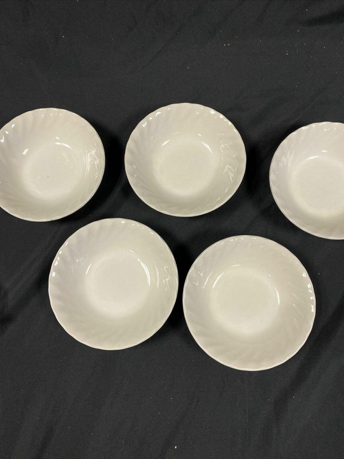 Myott Meakin Ltd 1982 - Coupe Cereal Bowls 6 3/8" (Set x 5 ) - (7743)