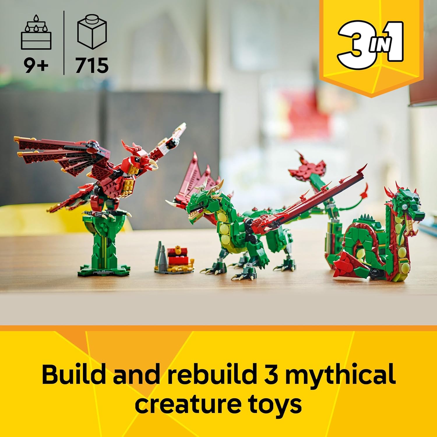 LEGO Creator 3 in 1 - Medieval Dragon - 31161