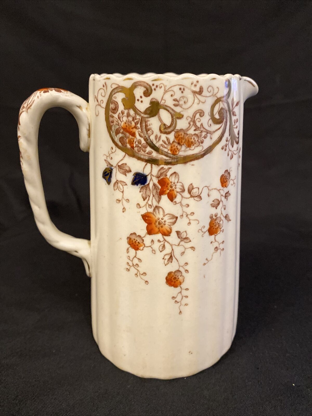 Antique F. Winkle and Co. Durham Pottery 15cm Tall Jug 1910 - (8468)