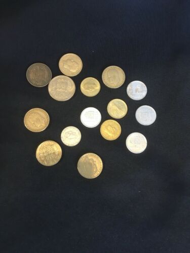 Spain Spanish PTAS Pesetas Coins Franco Carlos x  15- 1950's to 1980's (2838)