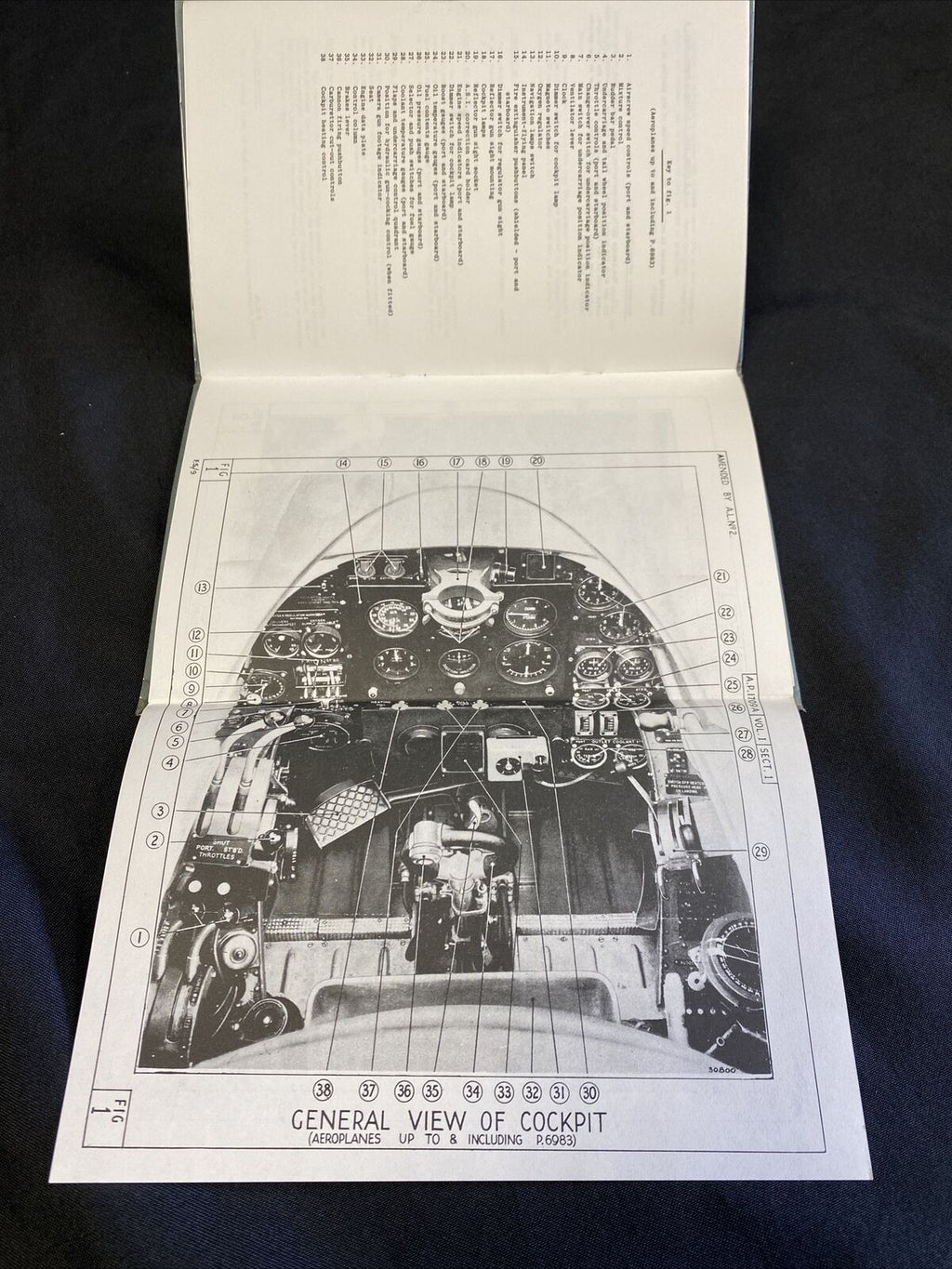 Whirlwind 1 Aeroplane Two Peregrine 1 Engines Pilots notes MINT 1940 - (7756)