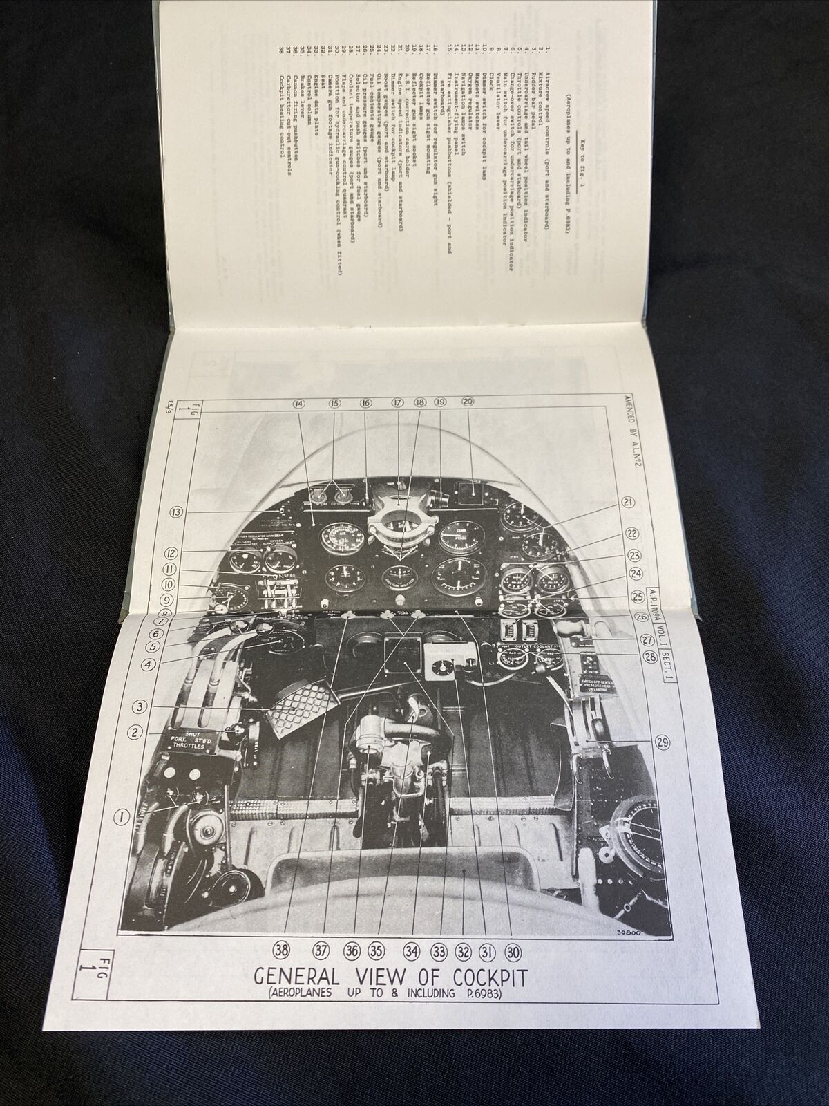 Whirlwind 1 Aeroplane Two Peregrine 1 Engines Pilots notes MINT 1940 - (7756)