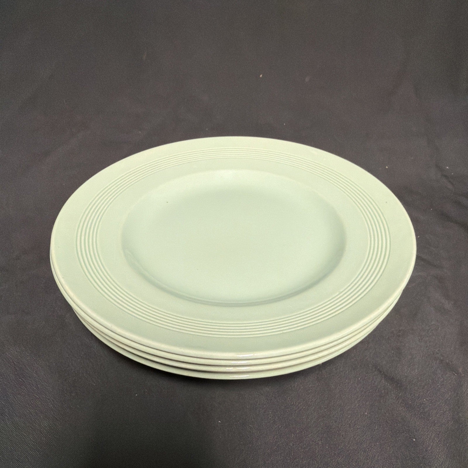 Wood's Ware Beryl Utility Green 5 x Dinner Plate 25cm Diameter- (1933) 