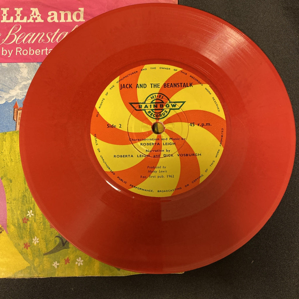 VINYL RECORD - Hi Fi Rainbow Records Cinderella and more RED Vinyl 7" - (1443)