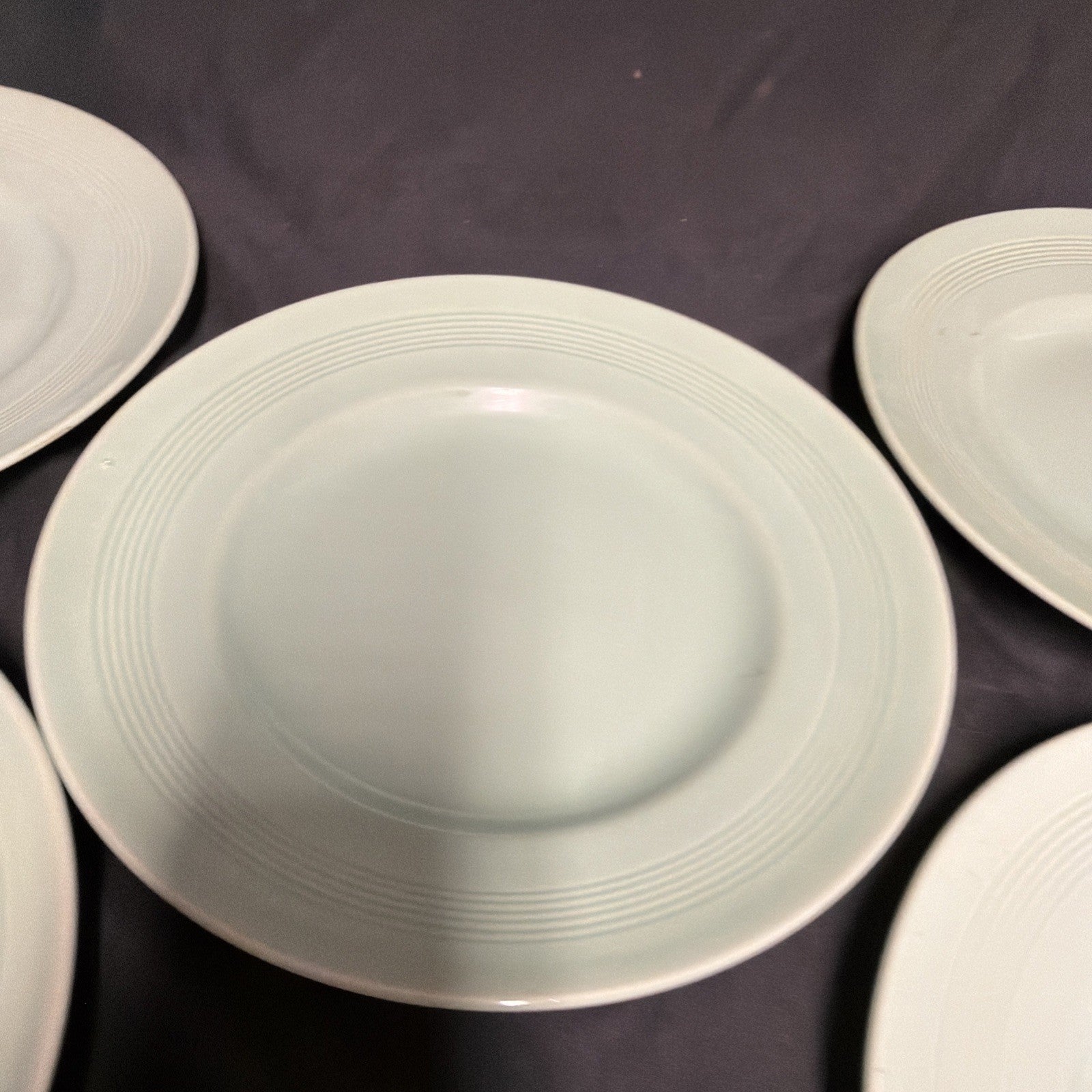 Wood's Ware Beryl Utility Green 5 x Dinner Plate 25cm Diameter- (1933) 