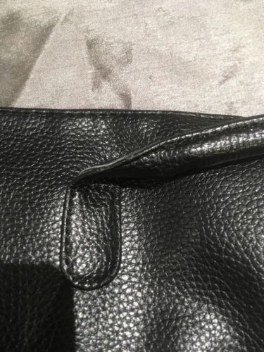MONARCH Airlines Collectible Air Host Black Leather Effect Handbag OK Condition
