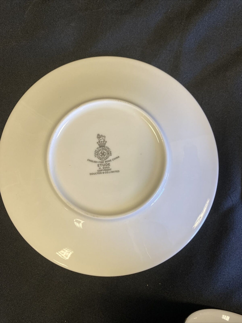 Royal Doulton ETUDE H5003  Two saucers and One Tea cup Nice condition - (7652)
