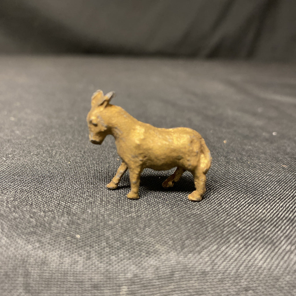 Brass or lead Goat Animal Very Small 1" wide rare little item - (1731)