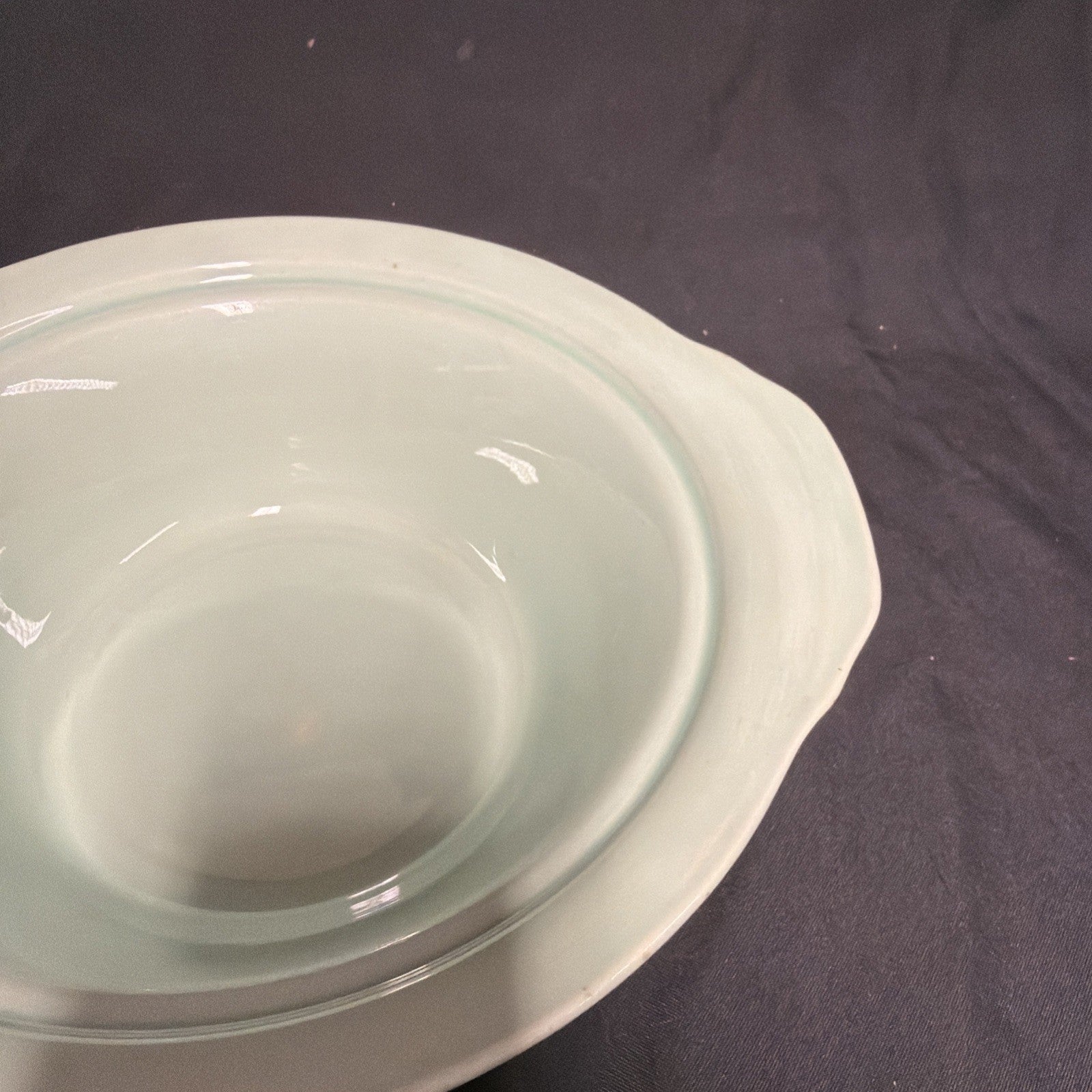 Wood's Ware Beryl Utility Green 1940's Tureen Dish 10" Diameter- (1930) 