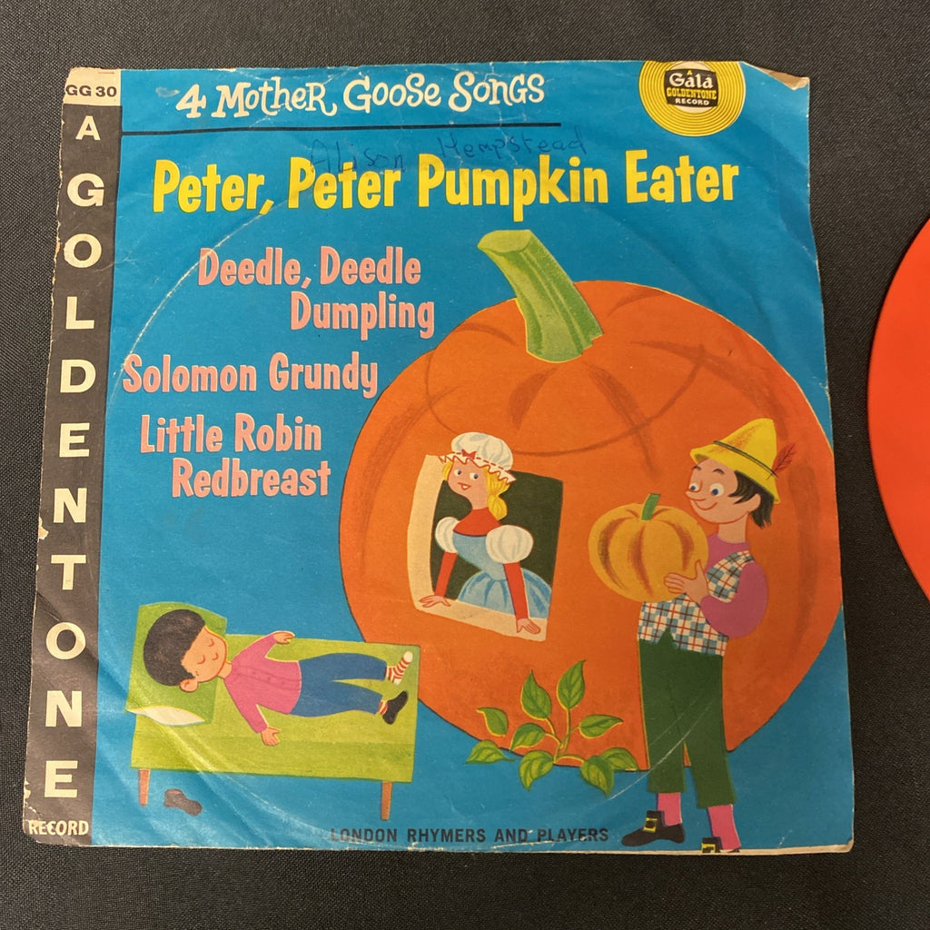 VINYL RECORD - Goldentone ORANGE Vinyl 4 songs Peter Pumpkin Eater Etc - (1439)