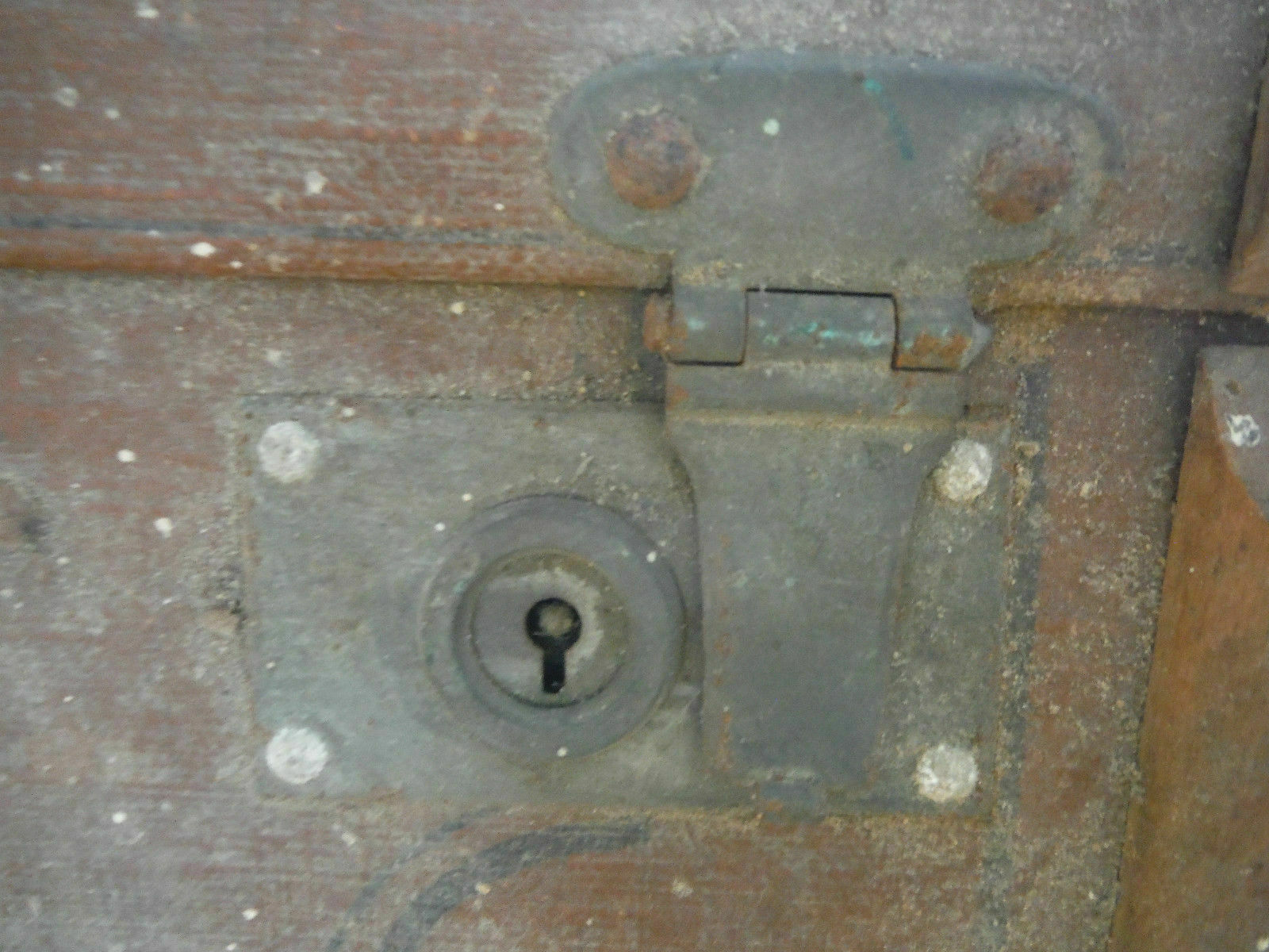 Vintage Luggage Trunk - Original - Garantiert Echt Rohrplatten 1900's (777)