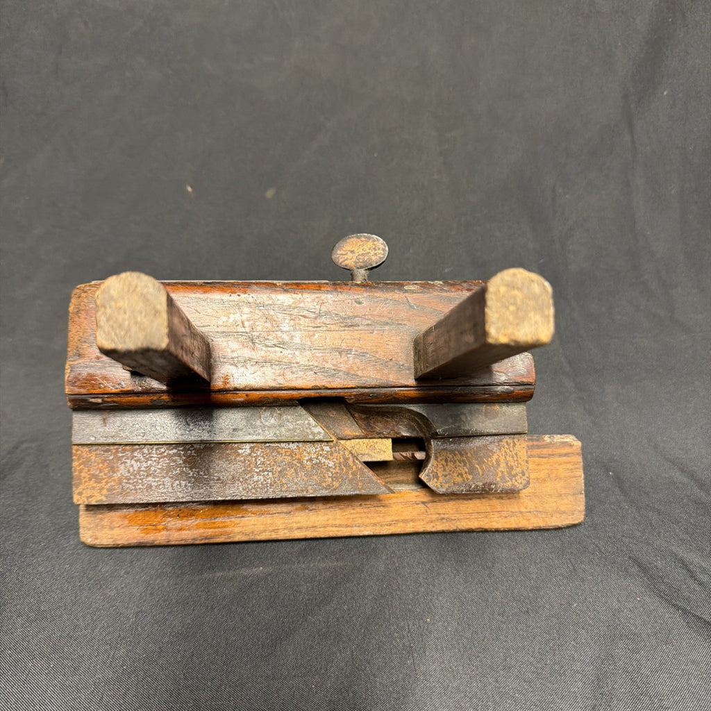 Antique British Wooden Plough Plane 9.5" - (1945)