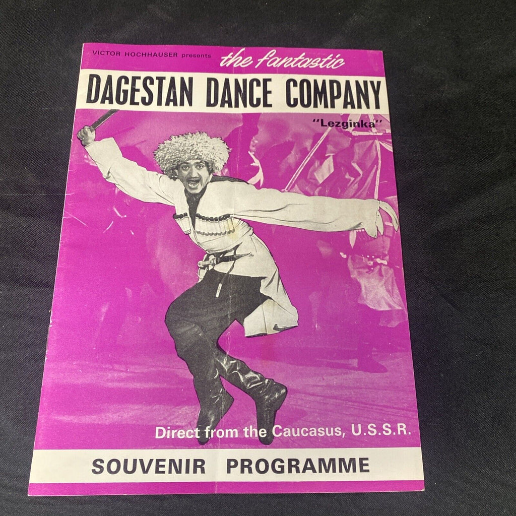 Tour Programme Dagestan Dance company Lezginka - Caucasus U.S.S.R 1960's (5005)