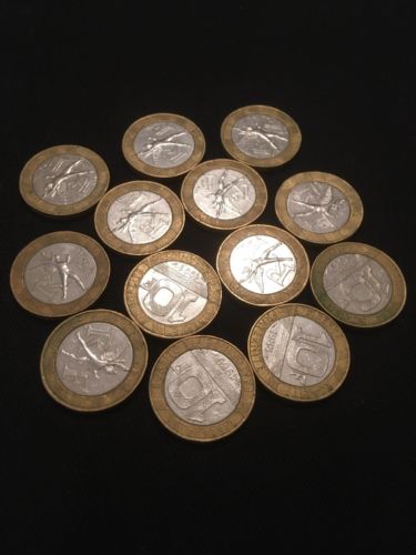 France 10 Francs Fraternite Coins - 8 x 1980's + 5 x 1990's (2755)