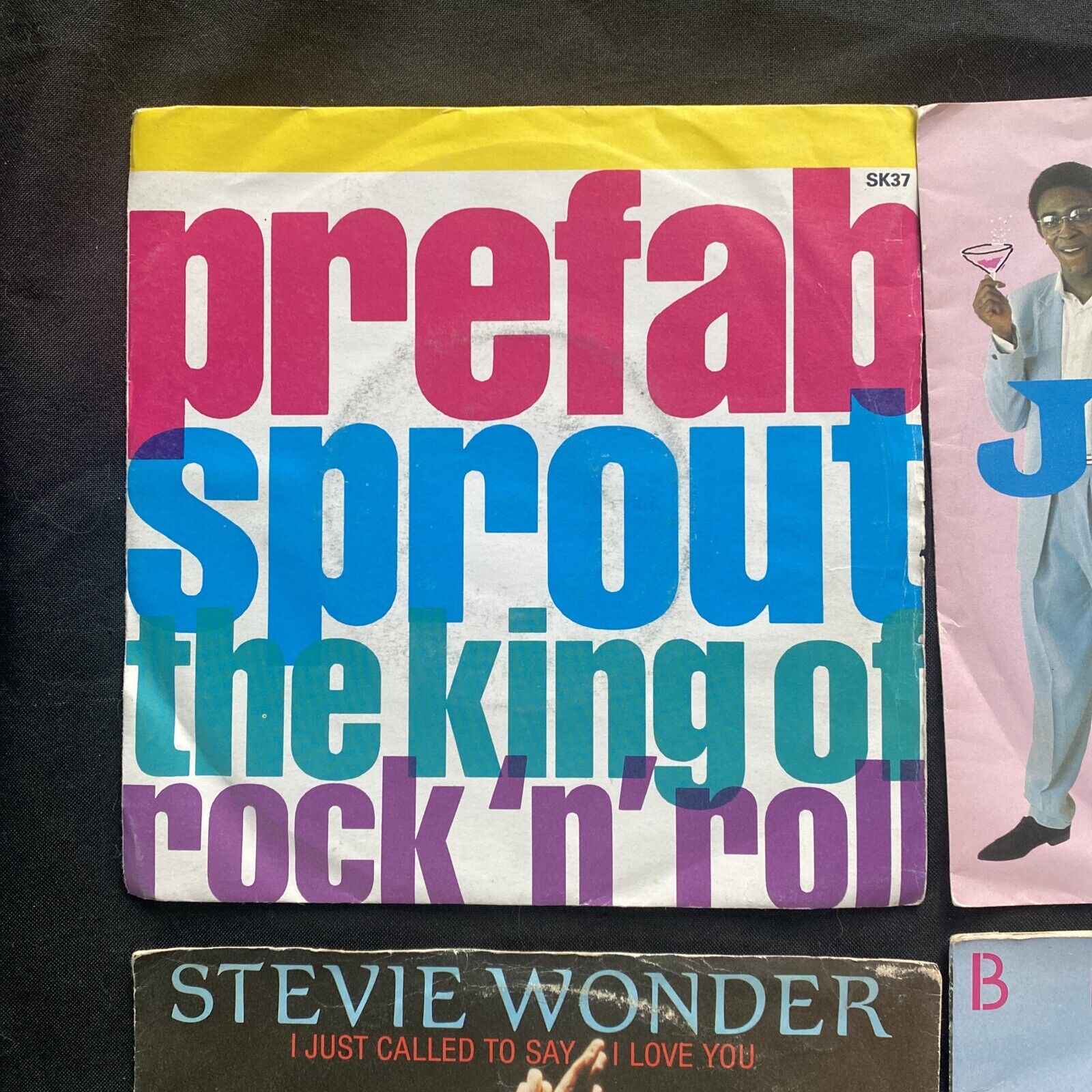 Vinyl Records 7" Singles 5x 80's Blondie Stevie Wonder Prefab Sprout Junior 9432