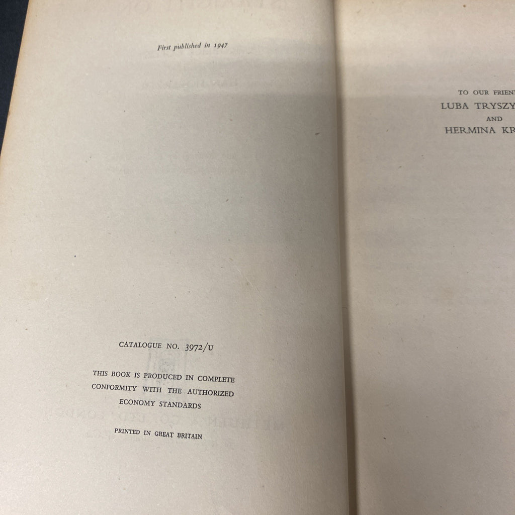Book - Straight On - Collis & Hogerzeil - 1st Ed 1947 - (1521)