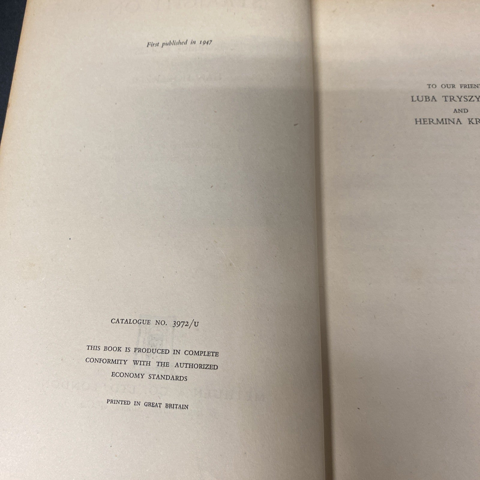 Book - Straight On - Collis & Hogerzeil - 1st Ed 1947 - (1521)