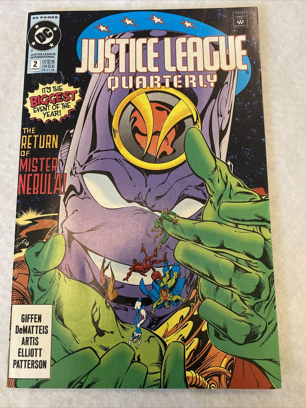 COMIC - DC Comics  JUSTICE LEAGUE QUARTERLY Spring 1991 - New York (8805)