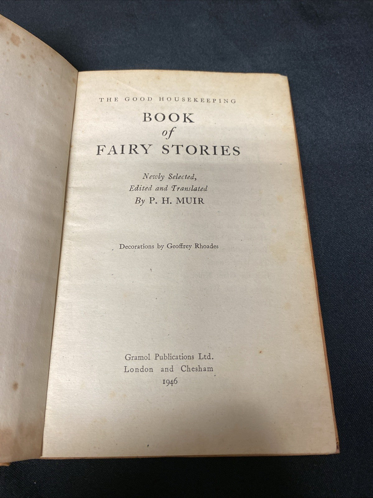Book - The Good Housekeeping Book of Fairy Stories - 1946 - (1526)