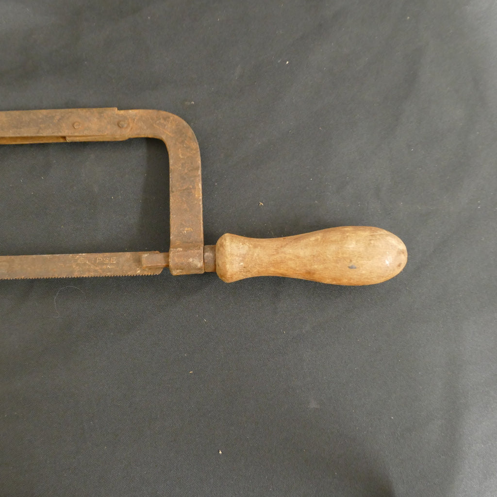 Antique Hacksaw saw 44cm with metal Eclipse Blade Carpenters - (9305)