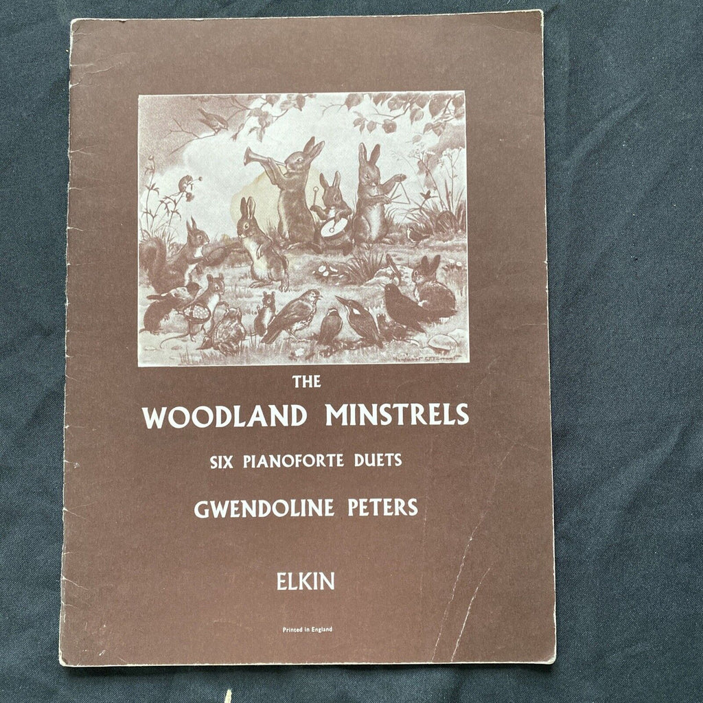 Piano Music Book 1959 The Woodland Minstrels Six Duets Gwendoline Peters - (9539
