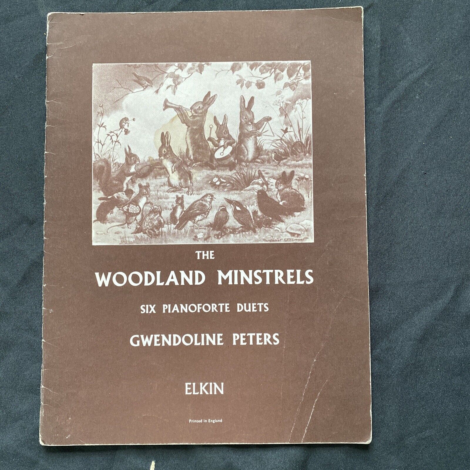 Piano Music Book 1959 The Woodland Minstrels Six Duets Gwendoline Peters - (9539
