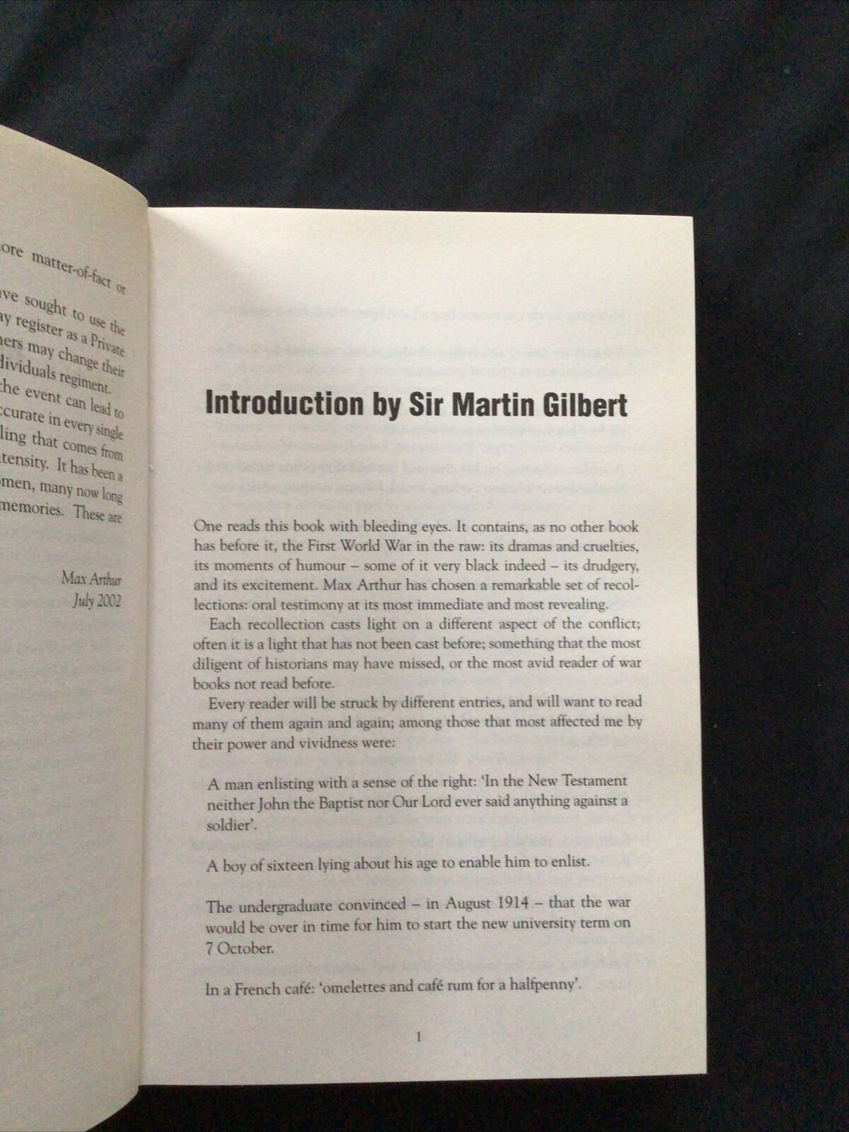 BOOK - FORGOTTON VOICES OF THE GREAT WAR - Max Arthur - (8689)