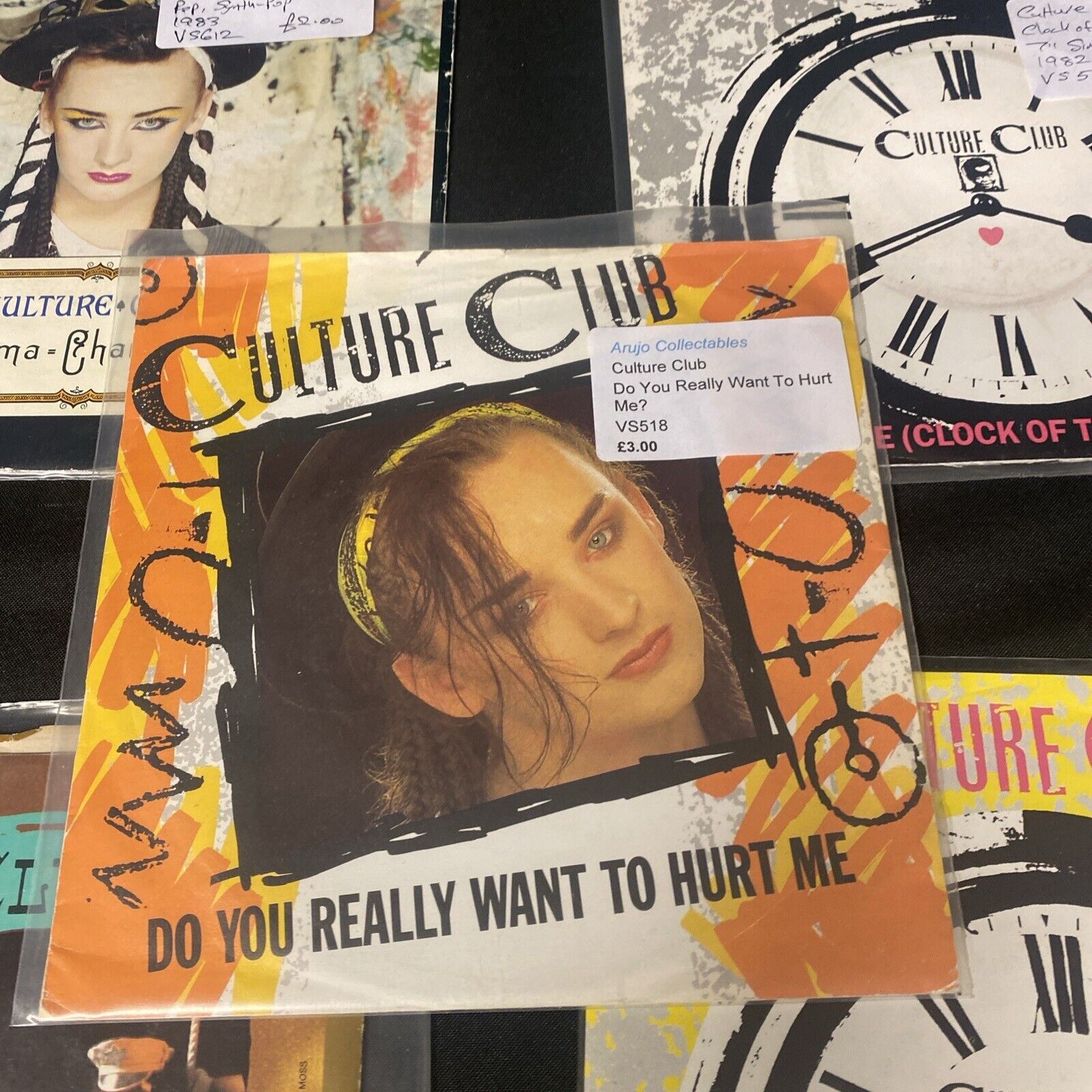Vinyl Records 7" Singles 5 x 1980's Culture Club 5 different singles - (9514)