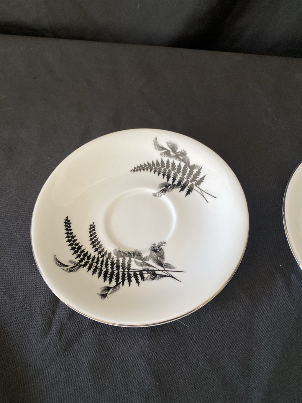 Royal Albert Night & Day 14cm Diameter Tea Saucer x2 Excellent Cond -(5730)