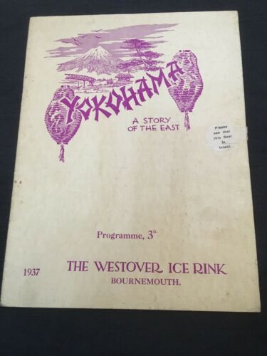 Yokahama 1937 Bournemouth Programme + Otto Gold Albert Enders autographs -(2943)