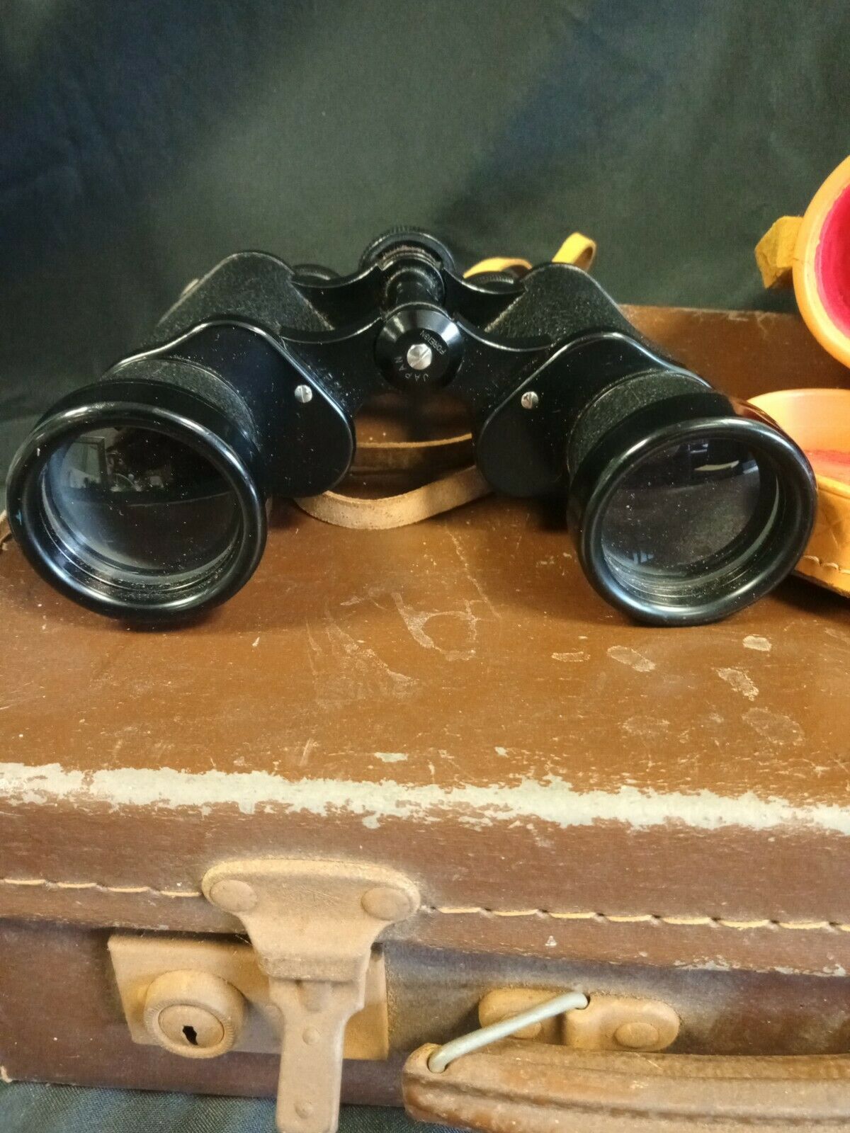 HELIOS Vintage Binoculars 8x40 F6.5 Original Leather case + Vintage case (7984