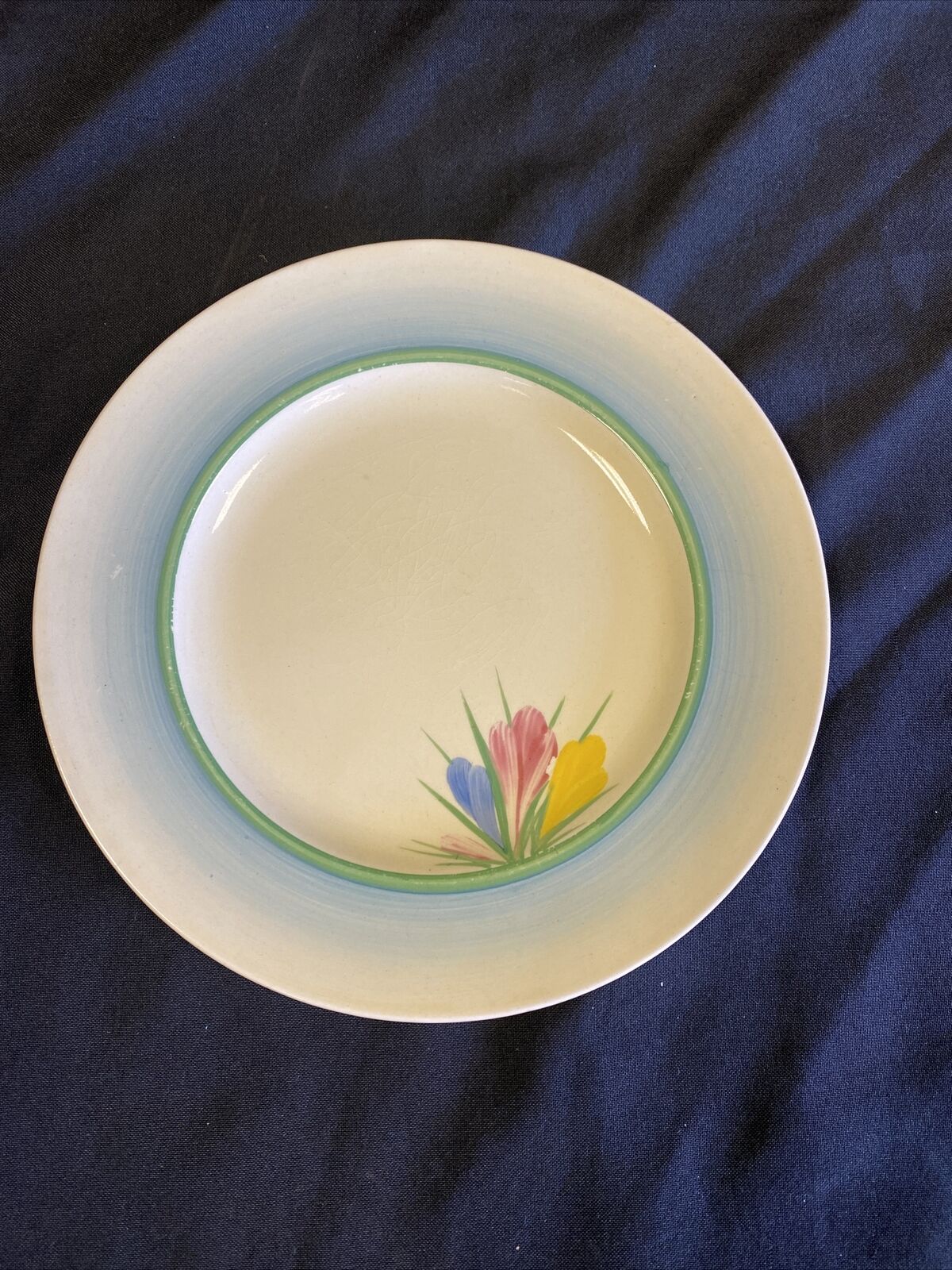Clarice Claiff Crocus Design Newport Pottery - Plate x 1 20cm - (7658)
