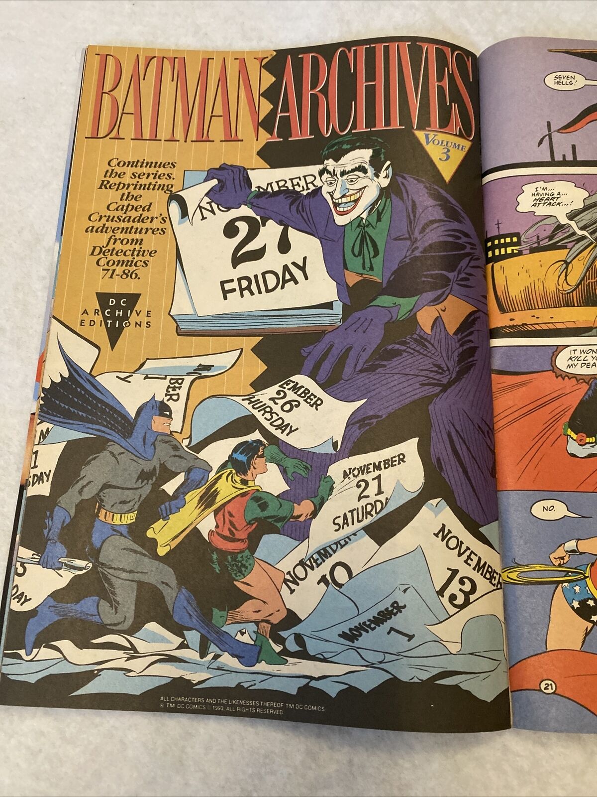 COMIC - DC Comics HAWKMAN A Rage of Hawks - Jan 1994  - New York - (8825)