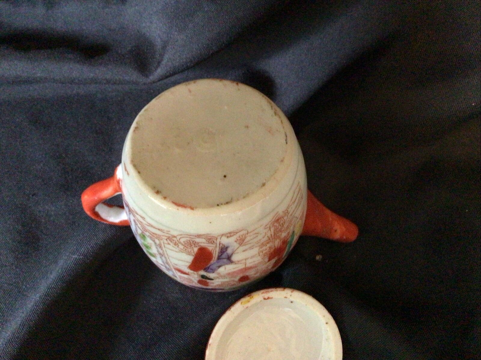 Teapot Collectors Small Ceramic Vintage 7cm Japanese Style - (8372)