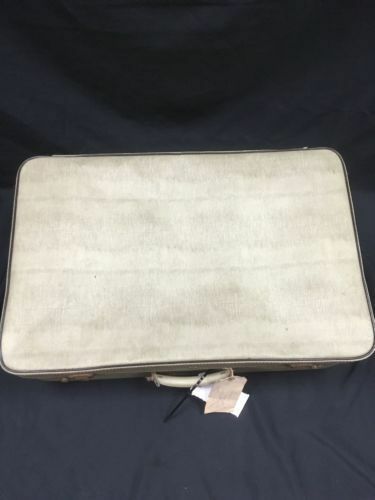 Vintage 1953 NOTON "Milady" Suitcase lined 24" - roleplay automobilia prop (2712