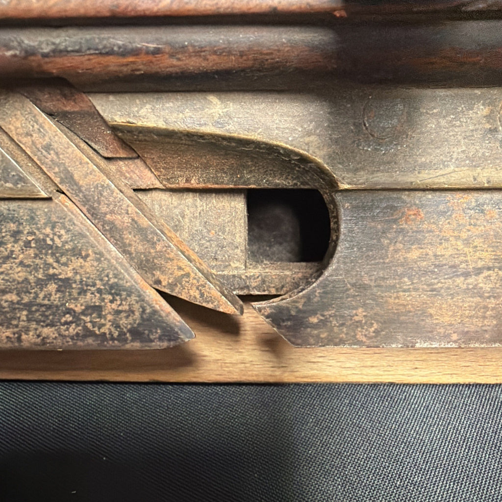 Antique British Wooden Plough Plane Fairclough, Liverpool 9.5" - (1944)