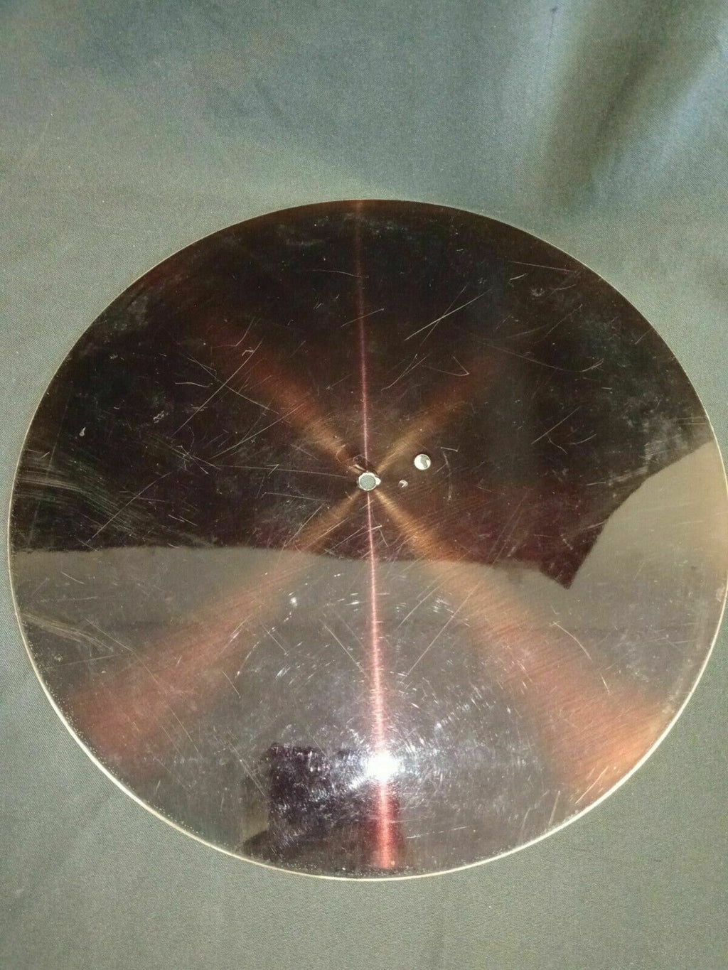 Zinc Acid Dip Record one sided Antique- 12" Very rare item - (7696)