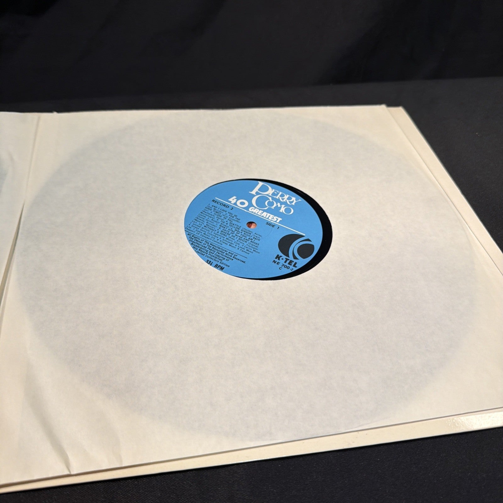 VINYL RECORD - Perry Como 40 Greatest Hits 2 x LP - 1975 - (1431)