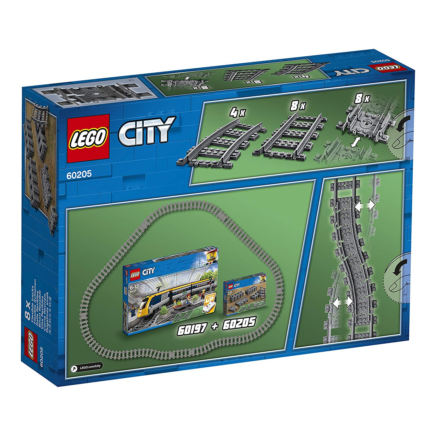 LEGO City - Train Tracks Straight and Curve - 60205