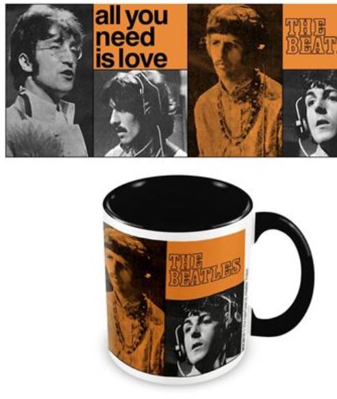 MUG Boxed Ceramic Coloured Inner - The Beatles, All You Need Is Love