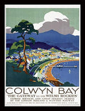 PRINT Framed with glazed front - PLACES - Colwyn Bay Vintage 30 x 40cm