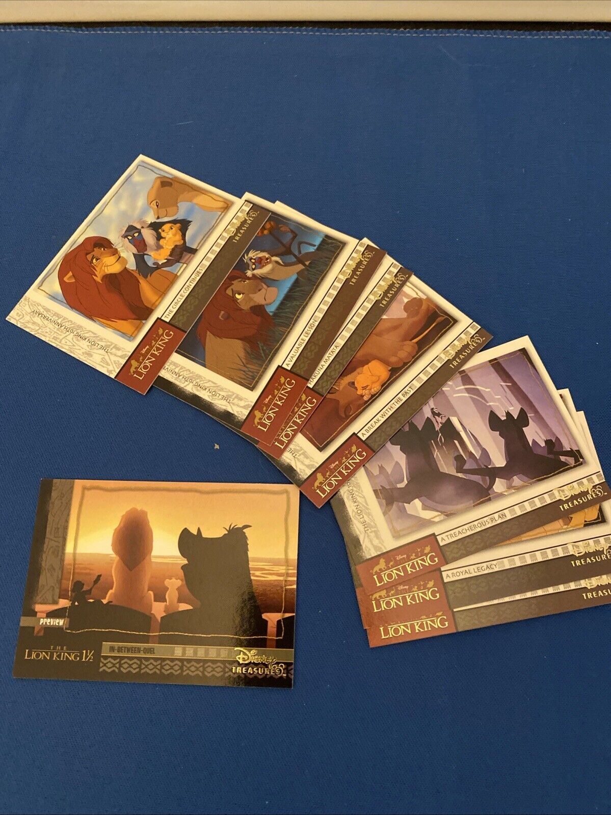 Upper Deck 2003 Disney Treasures Lion King Near Set x8 Trading Cards (5764