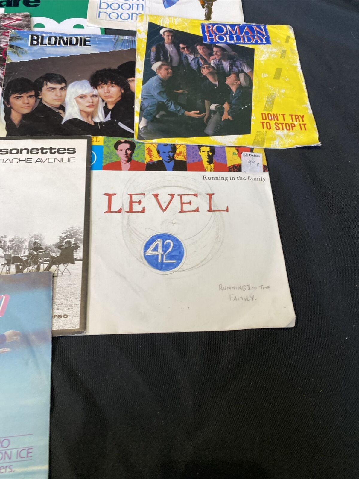 Vintage 1980's 7" Singles x12  Blondie Level 42 Roman Holiday + More (8359